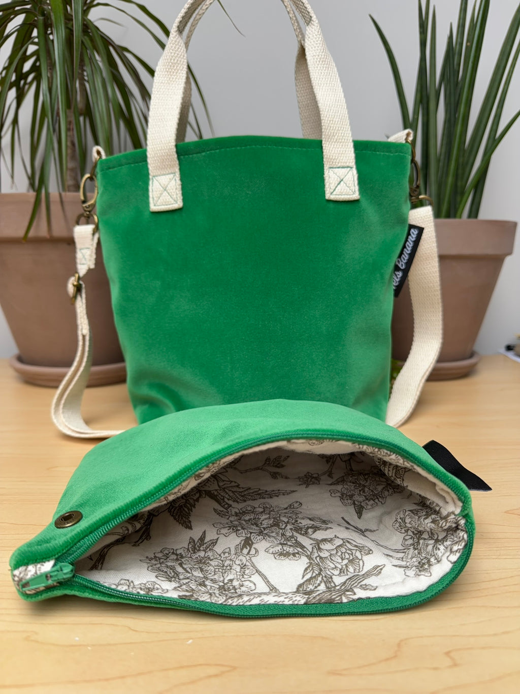 Orsay (small) Green Velvet