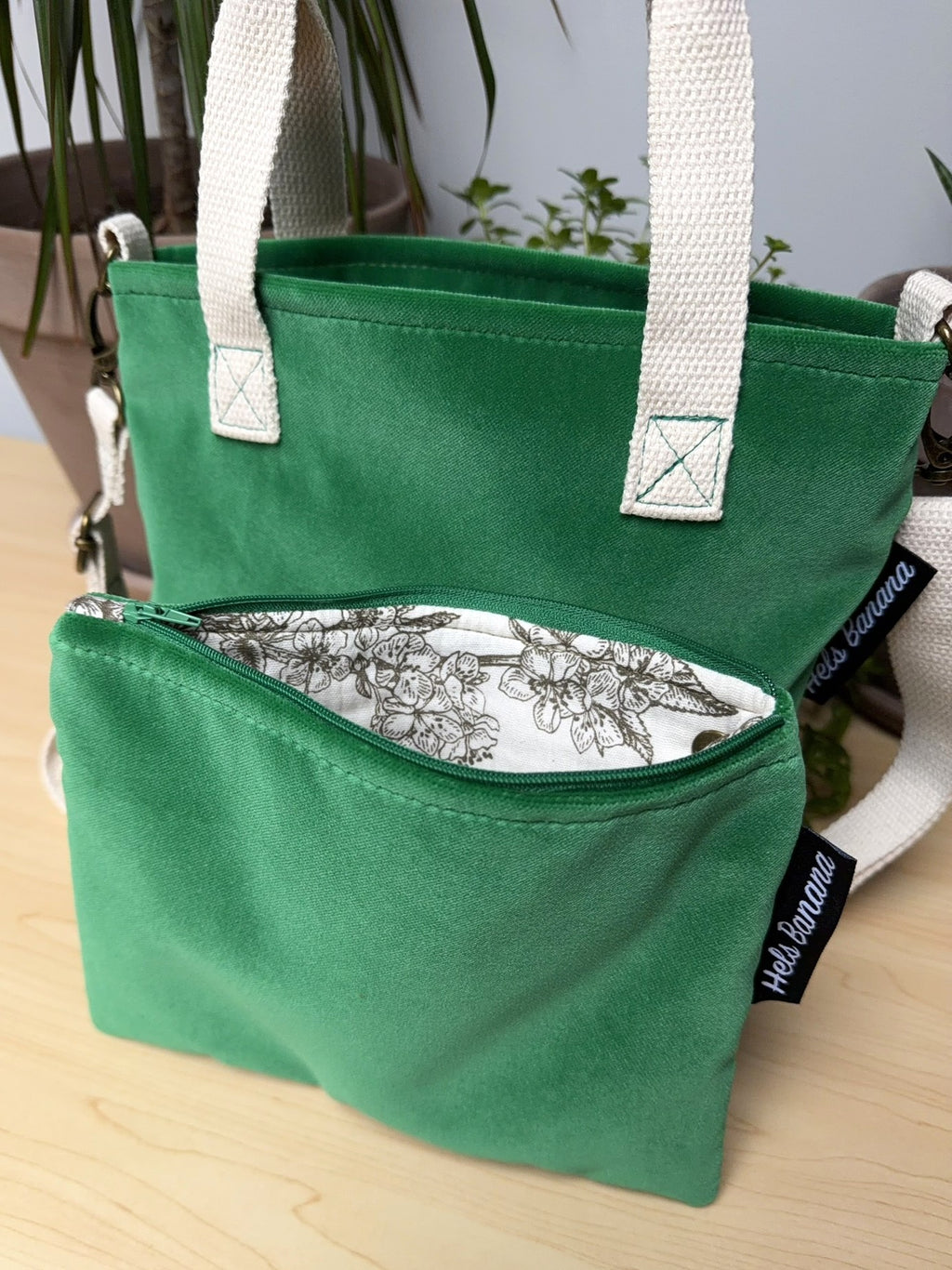 Orsay (small) Green Velvet