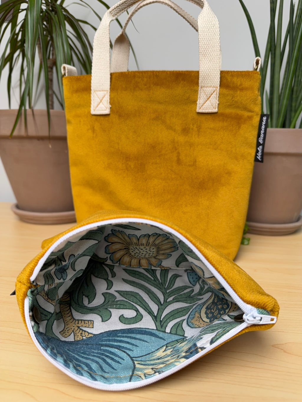 Orsay (small) Mustard Velvet
