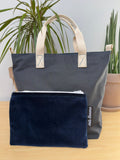 Orsay (Large) Navy Waxed Cotton