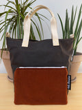 Orsay (Large) Brown Waxed Cotton