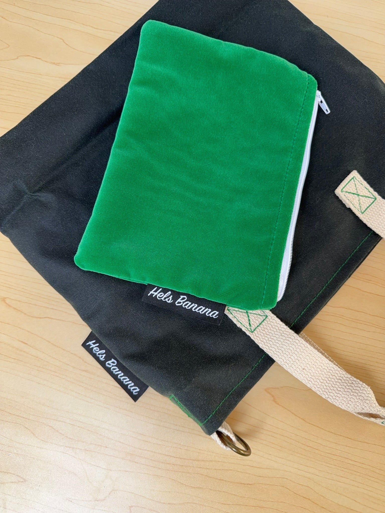 Orsay (Large) Green Waxed Cotton