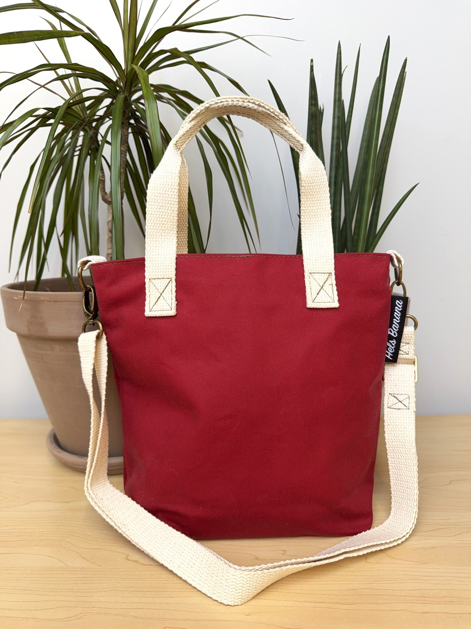 Orsay (small) Red Waxed Cotton