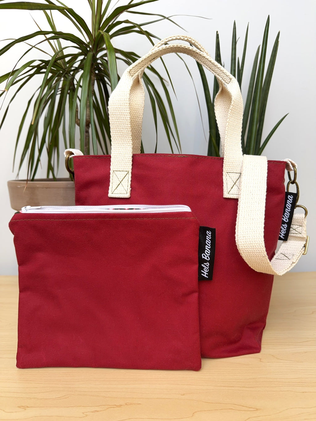 Orsay (small) Red Waxed Cotton