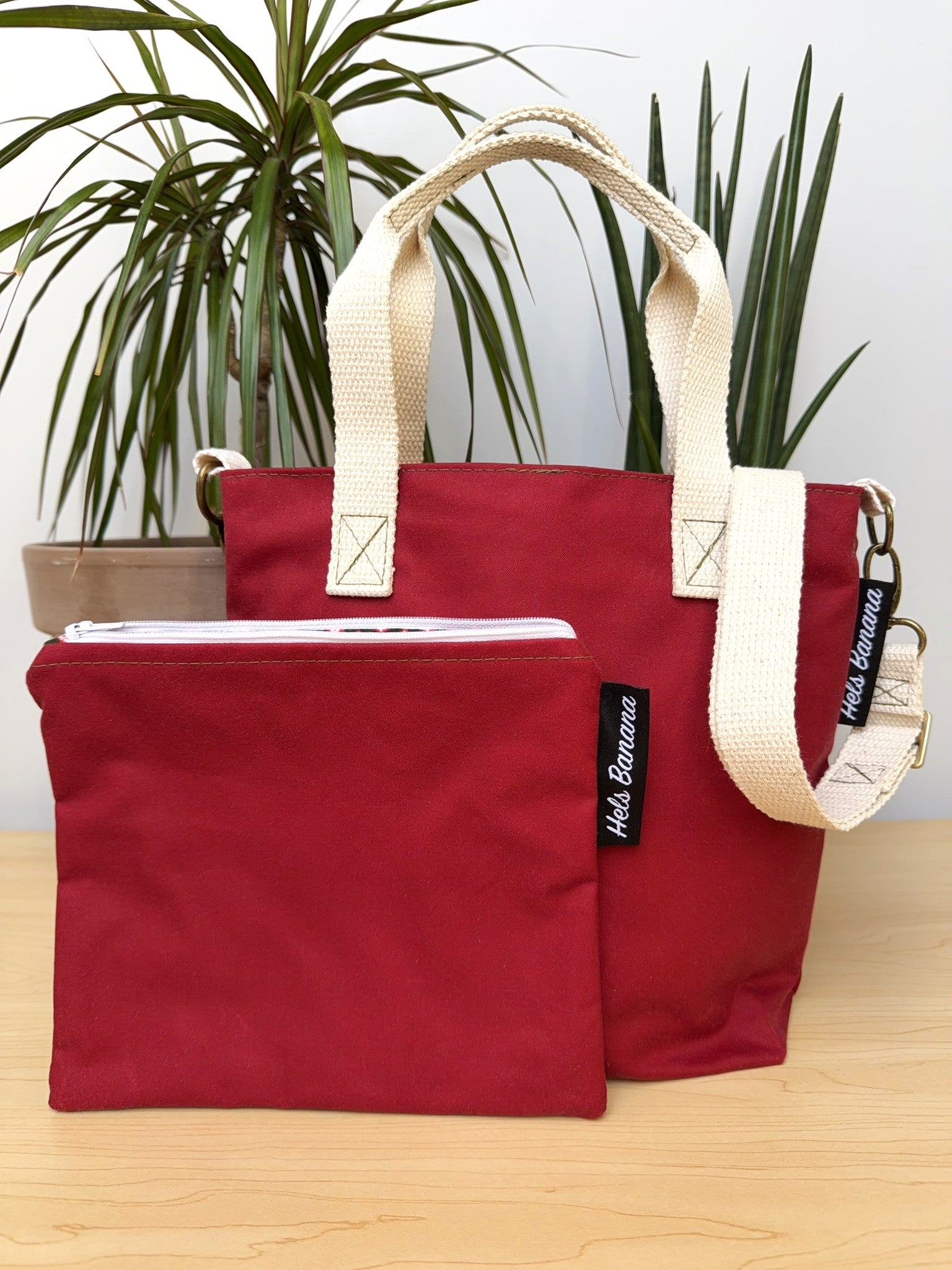 Orsay (small) Red Waxed Cotton