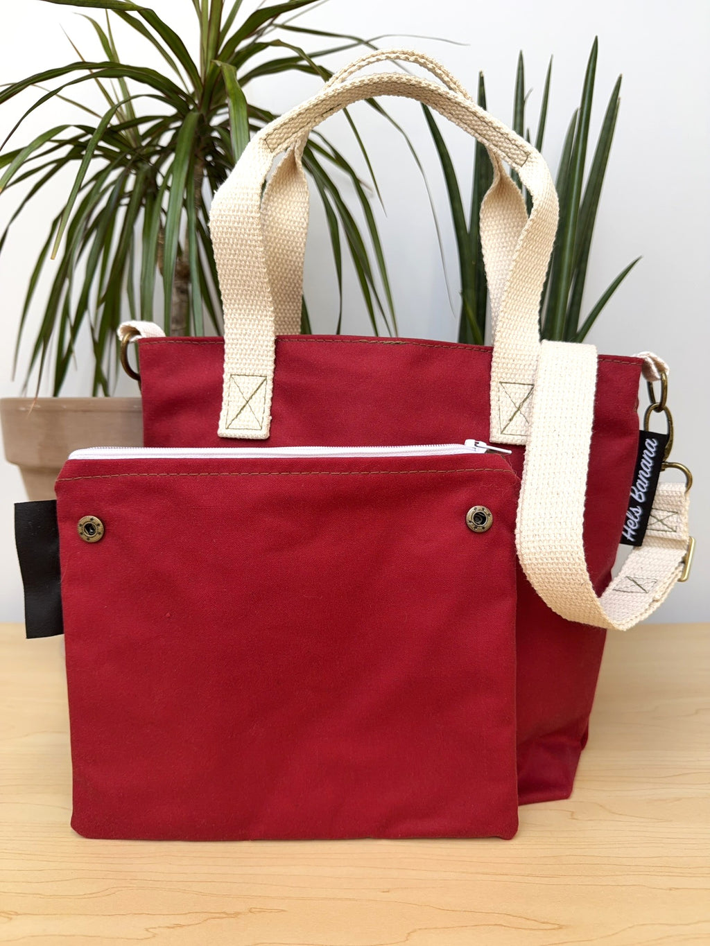 Orsay (small) Red Waxed Cotton