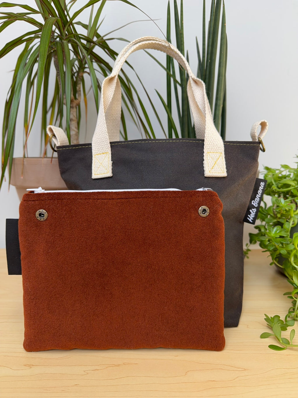 Orsay (Small) Brown Waxed Cotton