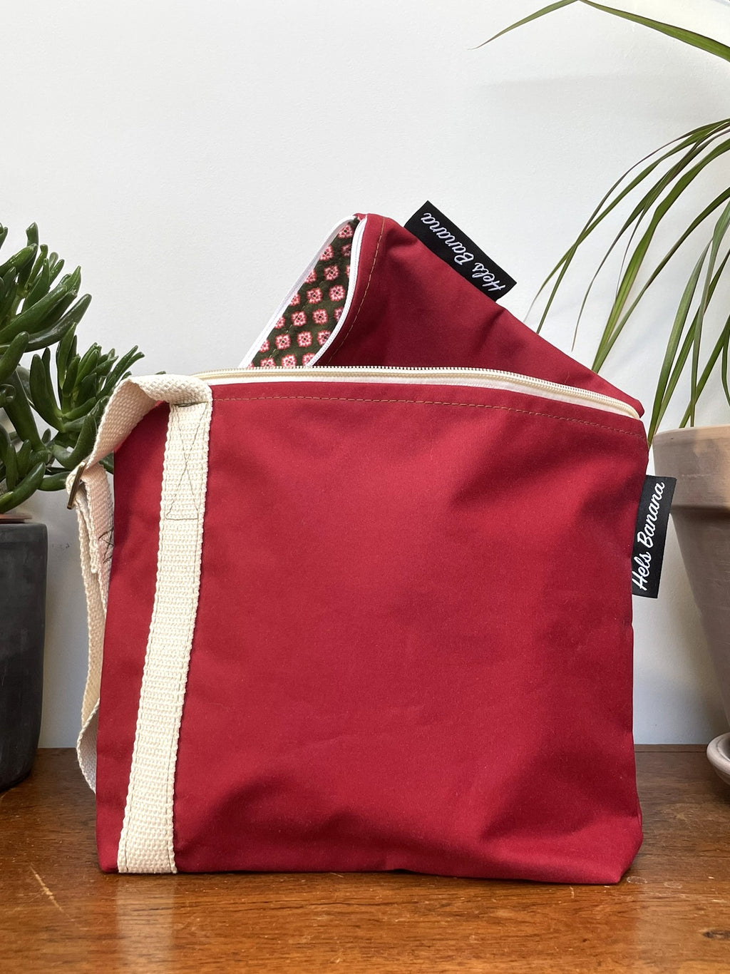 Rive Gauche Waxed Cotton red