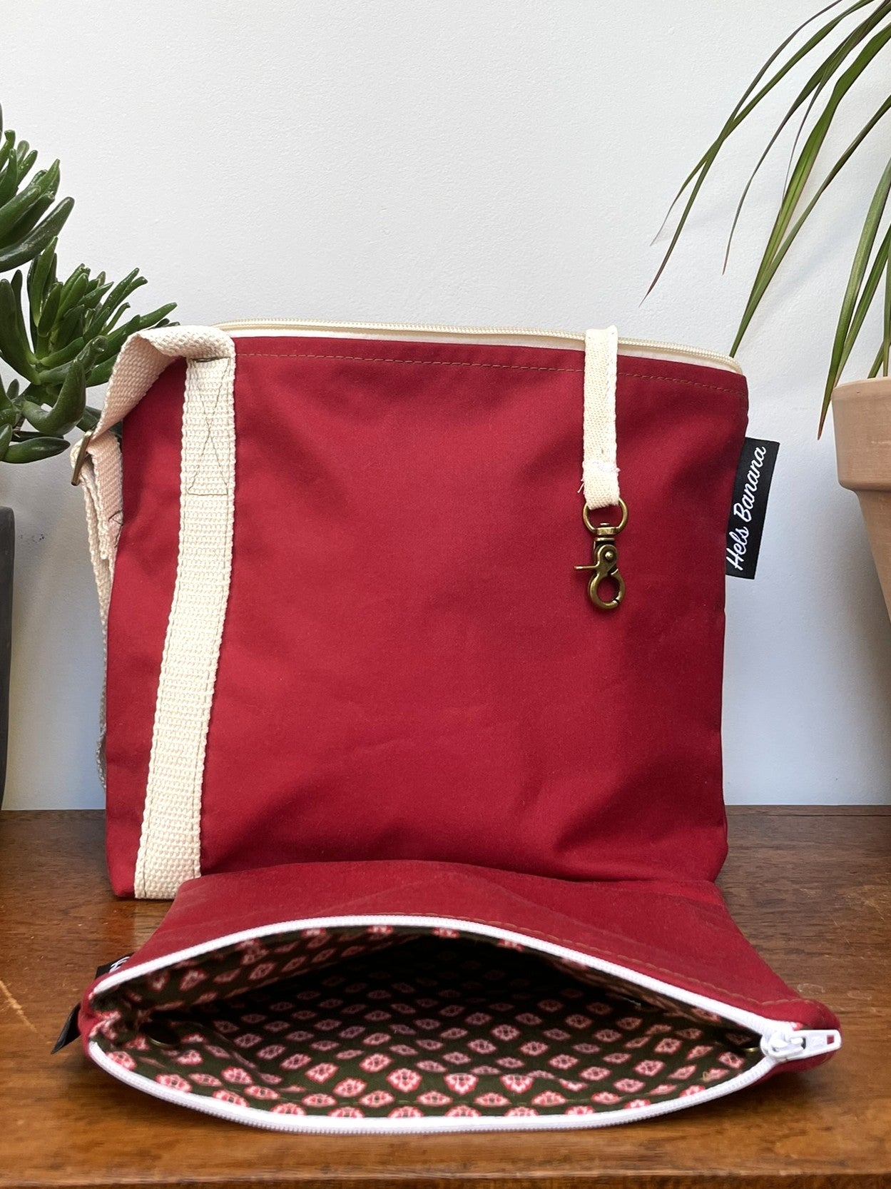 Rive Gauche Waxed Cotton red