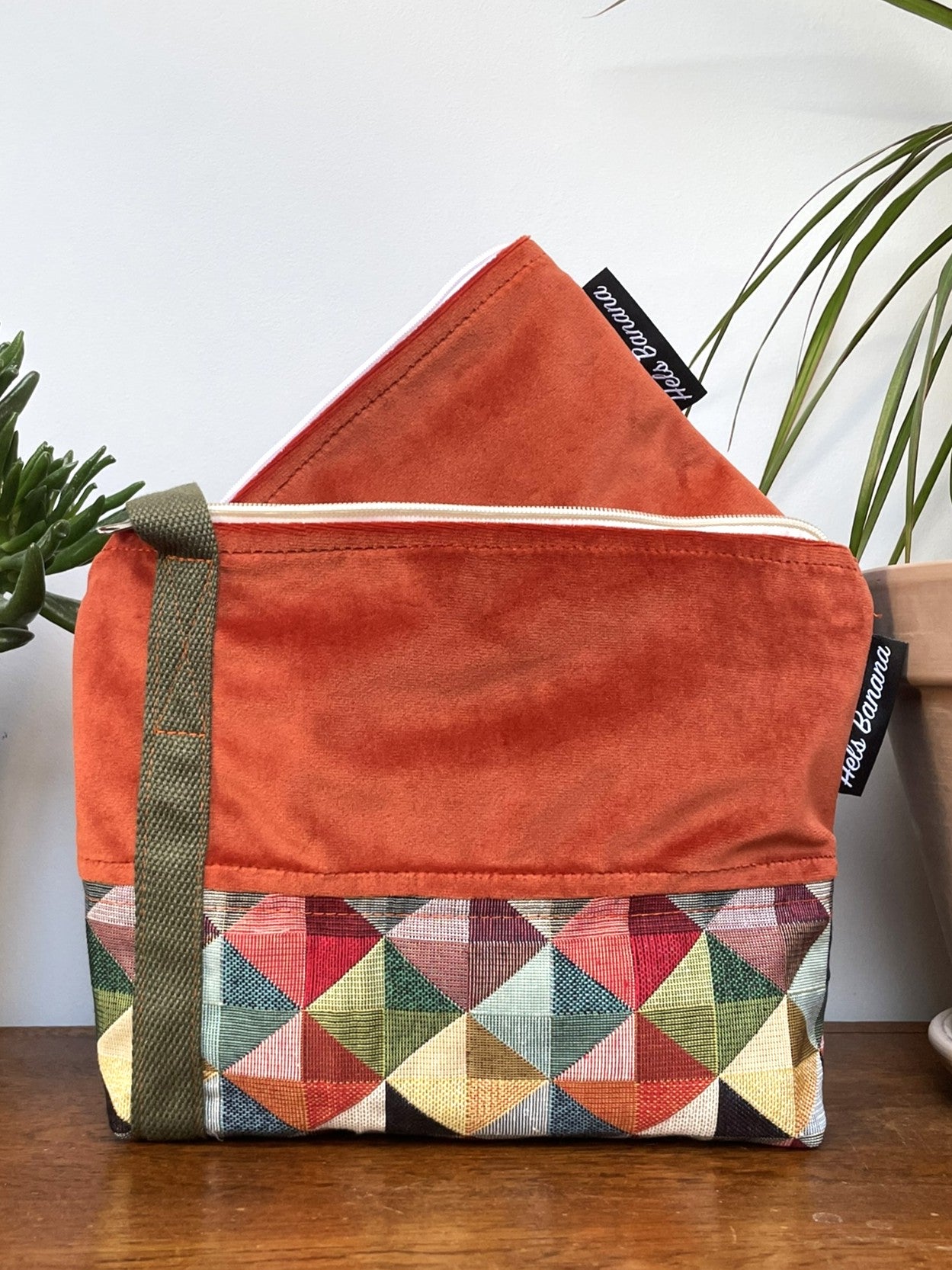 Rive Gauche Two-tone Rust velvet