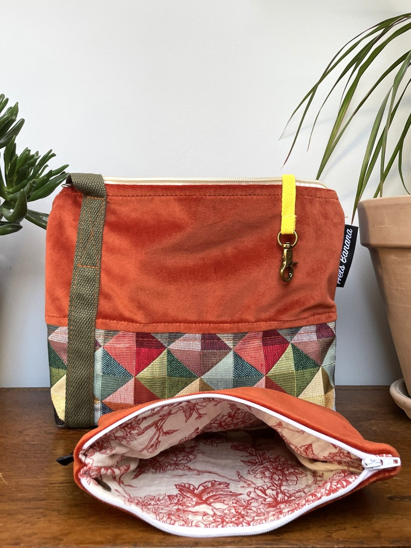 Rive Gauche Two-tone Rust velvet